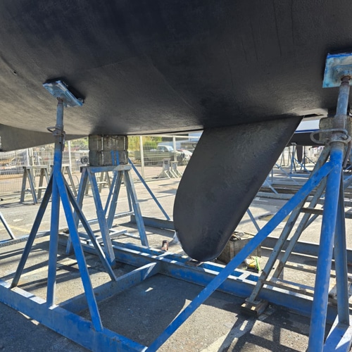 Soudure support bateau et quille de bateau